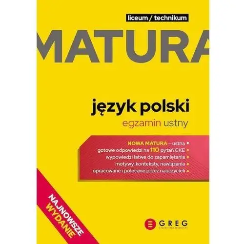 Język polski. matura. egzamin ustny. repetytorium maturalne