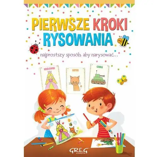 Malowanki z kolorowym wzorem. pierwsze kroki rysowania. najprostszy sposób, aby narysować… Greg