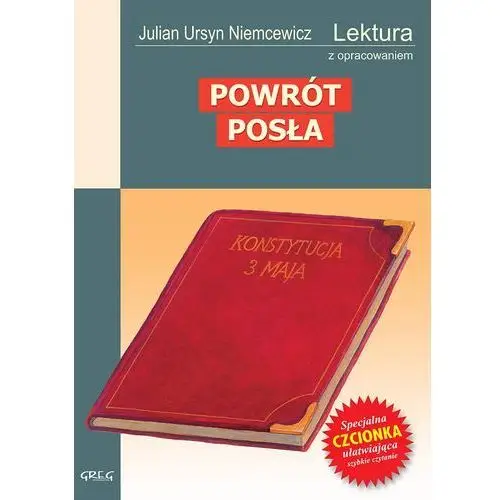 Greg Powrót posła lektura wydanie z opracowaniem