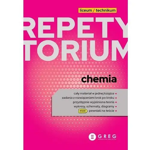 Greg Repetytorium - liceum/technikum - chemia - 2023