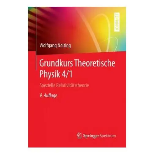 Grundkurs theoretische physik 4/1 Springer-verlag berlin and heidelberg gmbh & co. kg