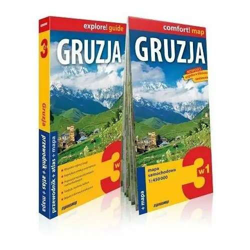 Gruzja 3w1: Przewodnik + atlas + mapa