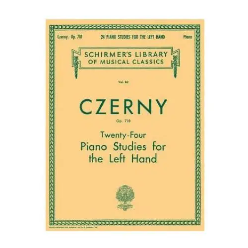 Hal leonard Czerny: twenty-four piano studies for the left hand, op. 718