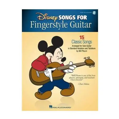 Disney Songs for Fingerstyle Guitar: 15 Classic Songs Arranged by Solo Guitar in Standard Notation and Tablature