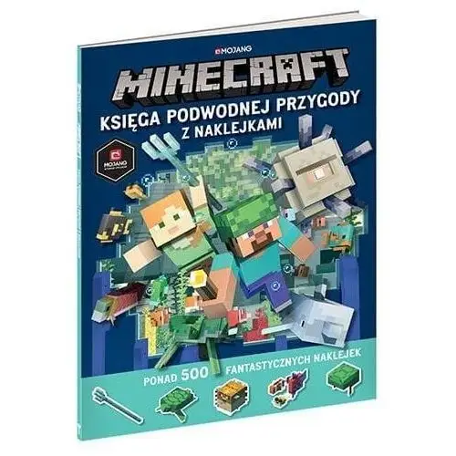 Książeczka Minecraft. Ksiega podwodnej przygody z naklejkami, 5_796824 2