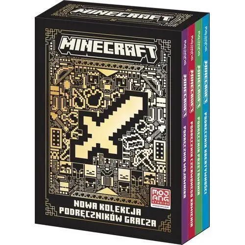 Pakiet minecraft. nowa kolekcja podręczników gracza: podręcznik kreatywności, podręcznik przetrwania, podręcznik czerwonego kamienia, podręcznik wojownika