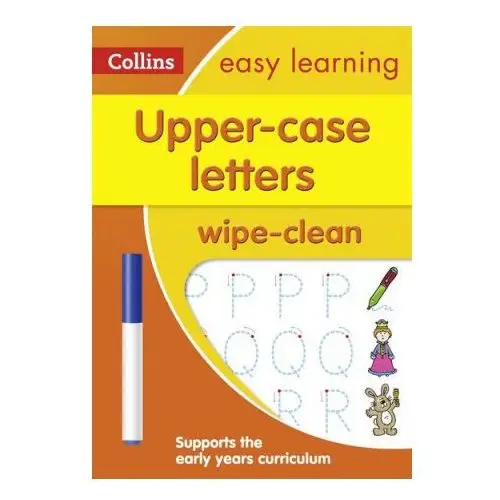 Upper case letters age 3-5 wipe clean activity book Harpercollins publishers