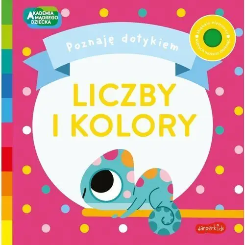 Liczby i kolory. akademia mądrego dziecka. poznaję dotykiem Harperkids 2