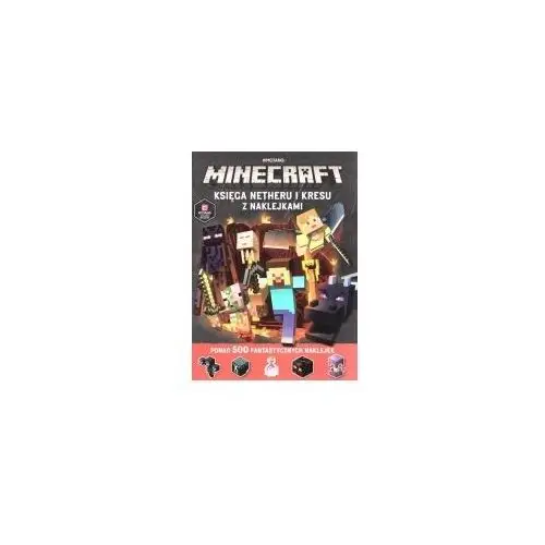Harperkids Minecraft księga netheru i kresu z naklejkami