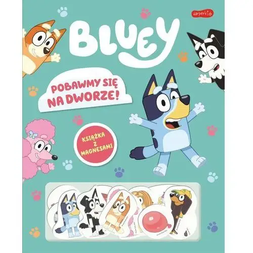 Harperkids Pobawmy się na dworze! bluey. książka z magnesami