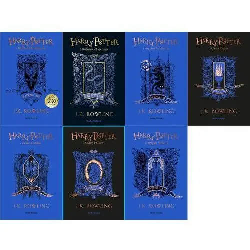 Harry Potter Ravenclaw 1-7 Pakiet J.k. Rowling niebieski