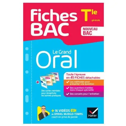 Fiches bac Le Grand Oral Tle - Bac 2024