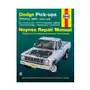 Dodge Pick-ups (74-93) Automotive Repair Manual Sklep on-line