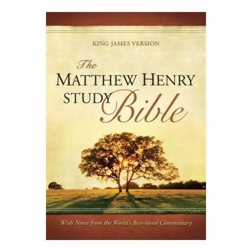 The matthew henry study bible (red letter, bonded leather, black) Hendrickson publ