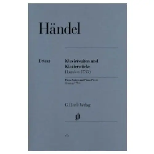 Händel, georg friedrich - klaviersuiten und klavierstücke (london 1733) Henle