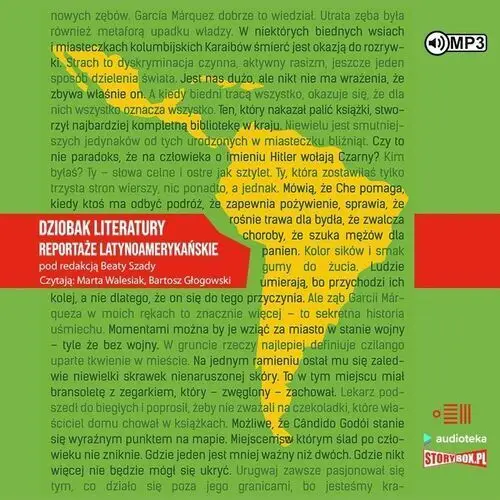 Heraclon international Cd mp3 dziobak literatury. reportaże latynoamerykańskie