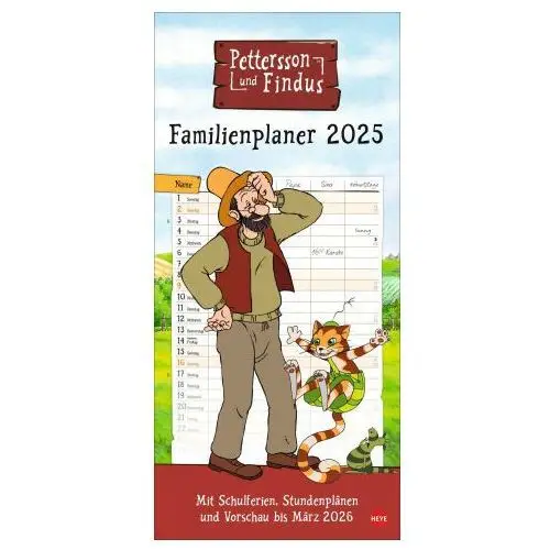 Pettersson und Findus Familienplaner 2025