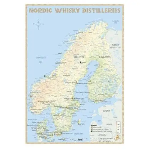 Nordic Whisky Distilleries - Tasting Map 1: 7 000 000 Hirst, Rüdiger Jörg