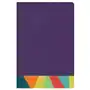 Rvr 1960 biblia de estudio arcoiris, morado/multicolor Holman a j Sklep on-line