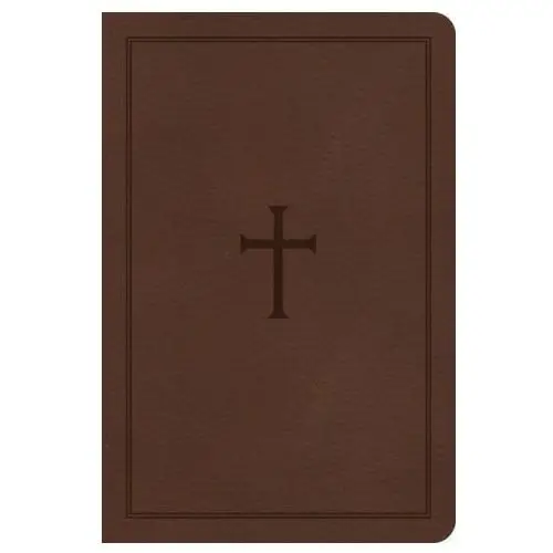 Holman bibles Csb large print compact reference bible, brown leathertouch