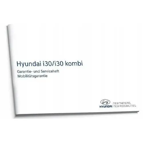 Hyundai i30 Niemiecka Książka Serwisowa