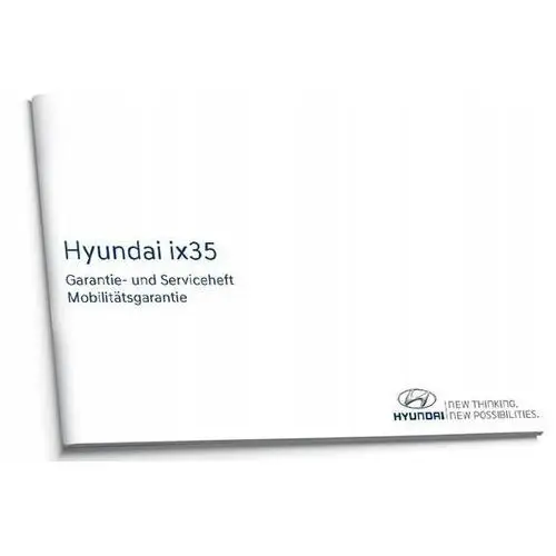 Hyundai ix35 Niemiecka Książka Serwisowa