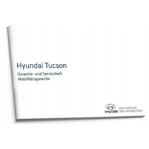 Hyundai Tucson Niemiecka Książka Serwisowa