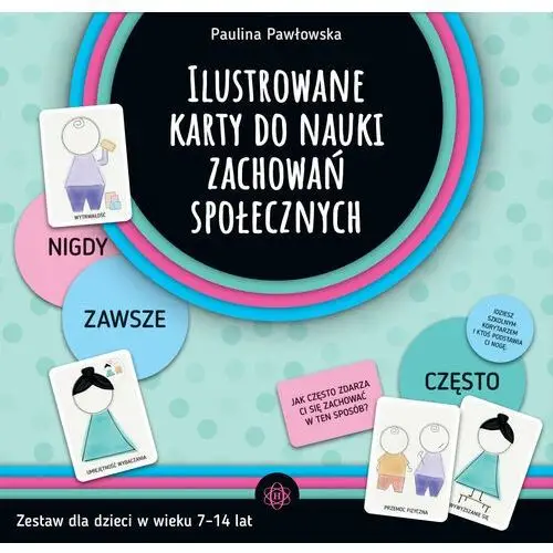 Ilustrowane karty do nauki zachowań społecznych. Zestaw dla dzieci w wieku 7–14 lat