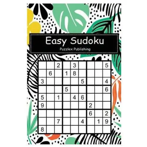 Easy Sudoku: Sudoku Puzzle Game for Beginers with Seamless Exotic Pattern with Tropical Plants Cover