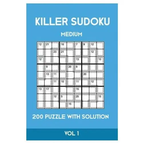 Killer Sudoku Medium 200 Puzzle WIth Solution Vol 1
