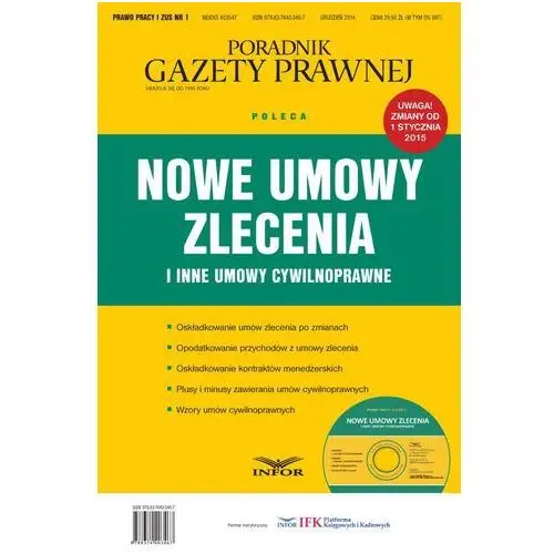 Nowe umowy zlecenia i inne umowy cywilnoprawne