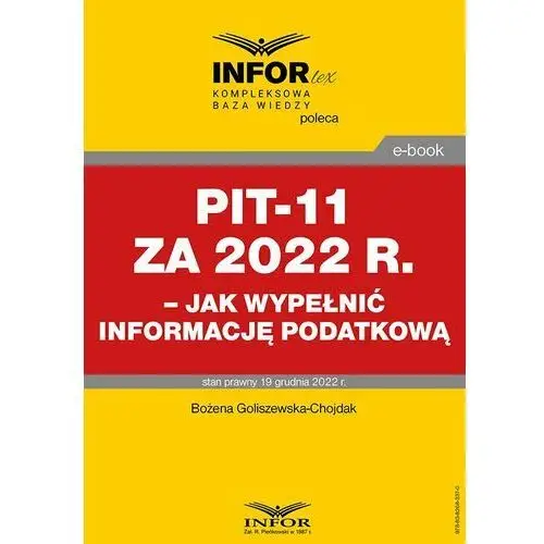 Pit-11 za 2022 r. - jak wypełnić informację podatkową