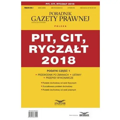 Pit, cit, ryczałt 2018. podatki część 1