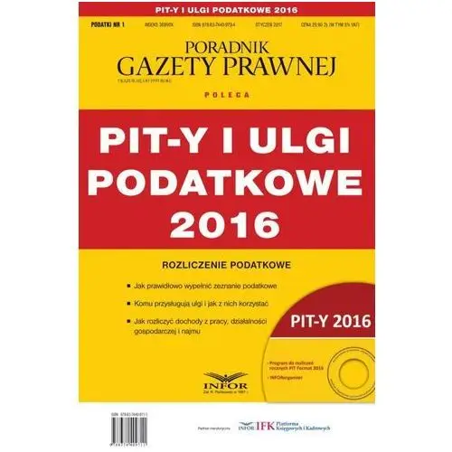 Pit-y i ulgi podatkowe 2016 Infor pl
