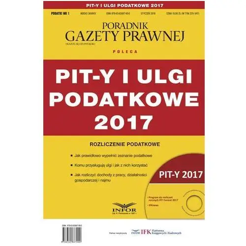 Pit-y i ulgi podatkowe 2017. rozliczenie podatkowe Infor pl
