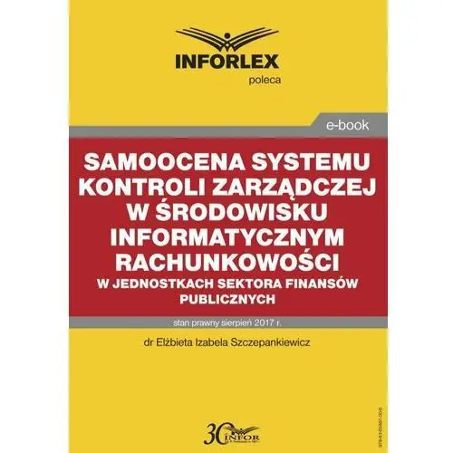 Samoocena systemu kontroli zarządczej w środowisku informatycznym rachunkowości w jednostkach sektora finansów publicznych, 0E60F401EB