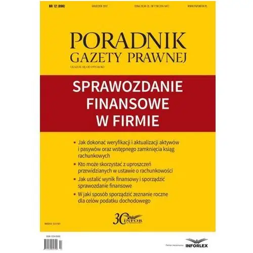 Sprawozdanie finansowe w firmie Infor pl