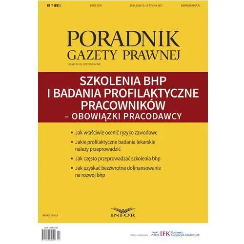 Infor pl Szkolenia bhp i badania profilaktyczne pracowników - obowiązki pracodawcy