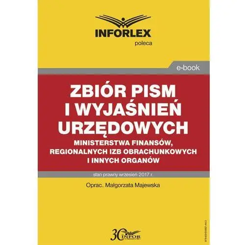 Infor pl Zbiór pism i wyjaśnień urzędowych ministerstwa finansów, regionalnych izb obrachunkowych i innych organów