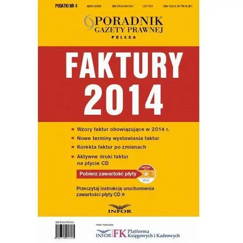 Infor Podatki 4/14 - faktury 2014
