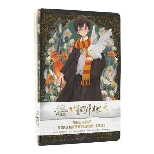 Harry Potter: Floral Fantasy Planner Notebook Collection (Set of 3)