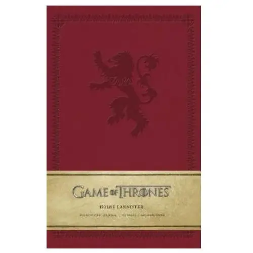 Insight editions Game of thrones: house lannister ruled pocket journal