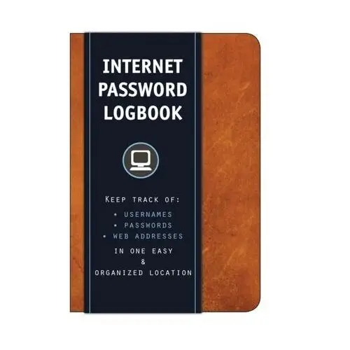 Internet Password Logbook (Cognac Leatherette) Editors of Rock Point