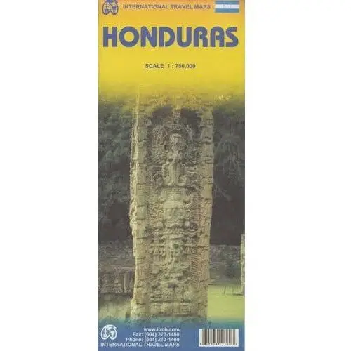 Honduras 1:750 000. Mapa samochodowo-turystyczna. ITMB, 5296