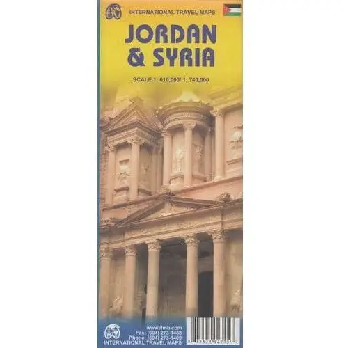 Jordania i Syria. Mapa samochodowo-turystyczna. ITMB
