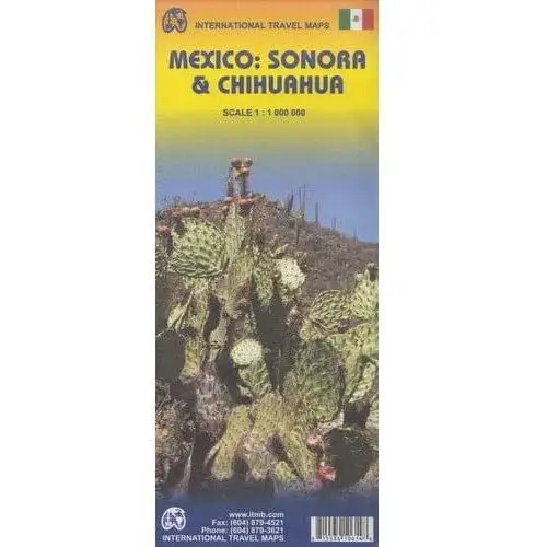 Meksyk północny. Sonora i Chihuahua. Mapa samochodowo-turystyczna. ITMB, 5318