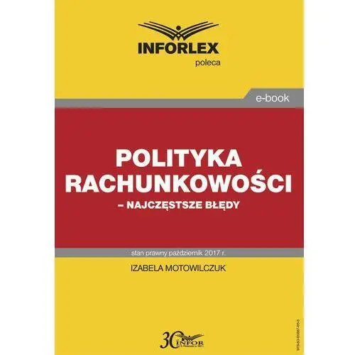 Polityka rachunkowości - najczęstsze błędy, AZ#166A656AEB/DL-ebwm/pdf