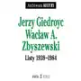 Jerzy giedroyc Listy 1939-1984 Sklep on-line