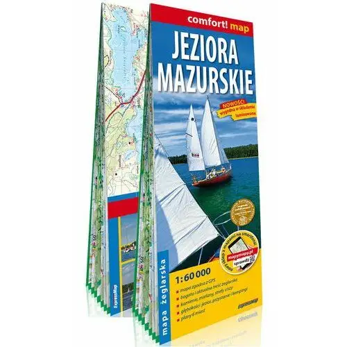 Jeziora Mazurskie. 2-częściowa mapa żeglarska 1:60 000