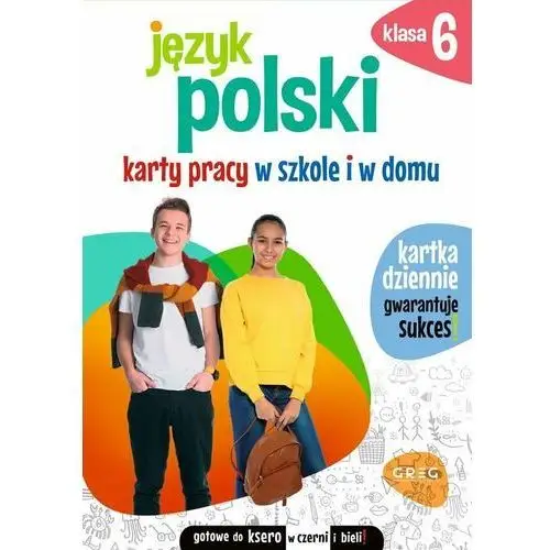 Język polski. Karty pracy w szkole i w domu - klasa 6